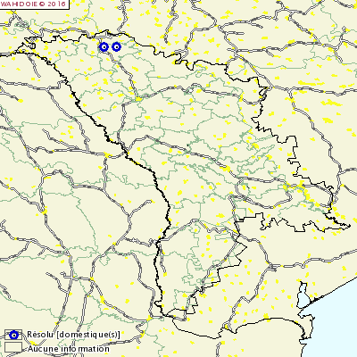 Figure 1: Foyers déclarés dans la province de Dondenusi au nord de la Moldavie