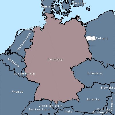 Figure 1. Localisation du premier cas de PPA en Allemagne