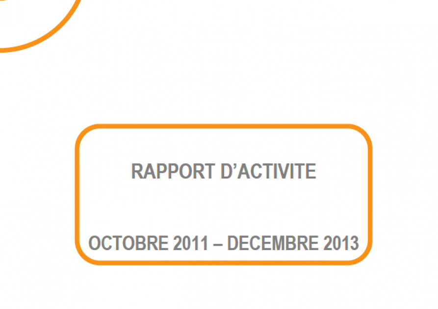 Rapport d'activités Plateforme 2011 - 2013