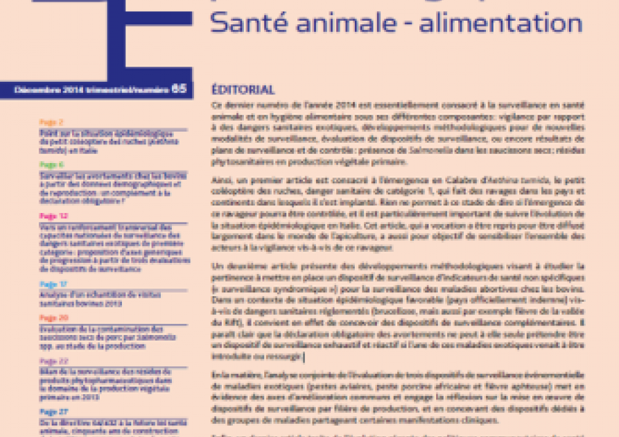 Bulletin épidémiologique n°65